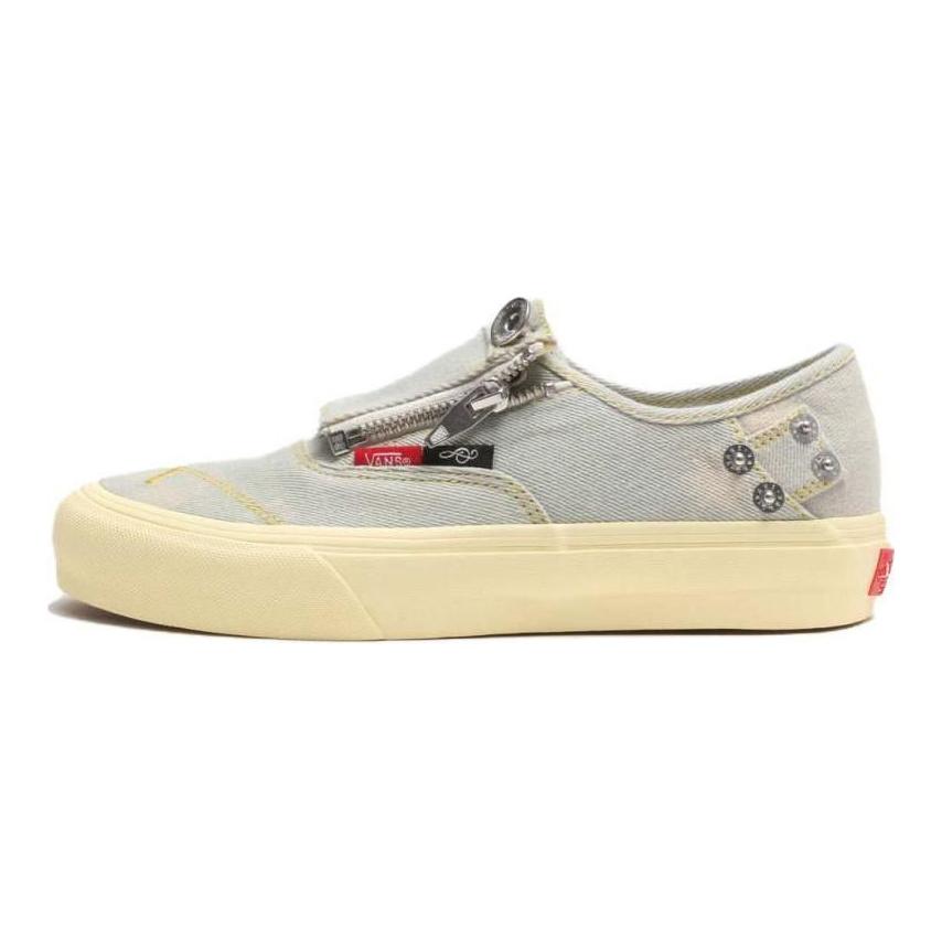 Vans Shane Gonzales X Authentic Zip Vlt LX Durable Breathable Low-Top Skate Shoes Unisex Sneakers Blue VN0A7Y12DNM1