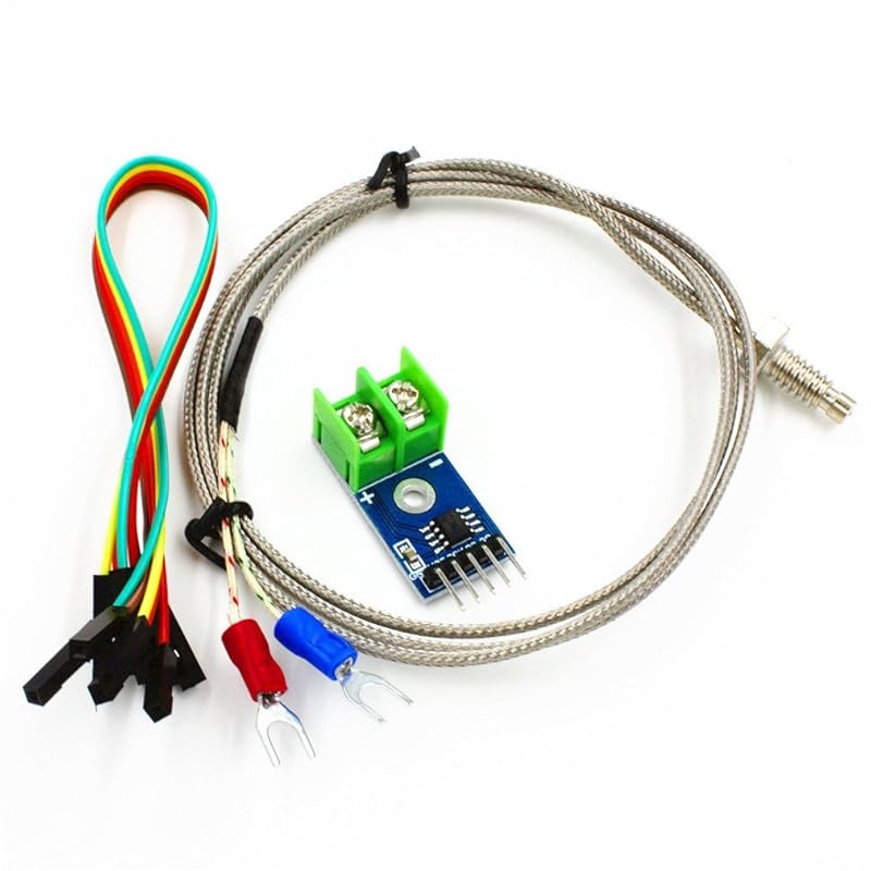 HiLetgo DC 3-5V MAX6675 Module + K Type Thermocouple Temperature Sensor Thermocouple Sensor Set M6 Screw for Arduino