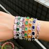 Bracciale Premium Full Diamond Bracciale Incastonato Zirconi Candy Gioielli Bracciale