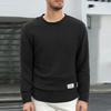 Mens Cable Knit  Casual Long Leeve Crewneck Pullover Sweaters  Textured