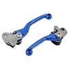 ZETA RACING Pivot Lever Set FP Blue Forward Folding Lever Position Stepless Adjustment Forged Aluminum Alloy F5070 KX65/85/100/112 RMZ250/450 3-Finger