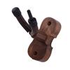 Wall Mount Violin Fiddle Viola Hanger Hook Keeper with Bow Holder Rubber Cushion Wood Base