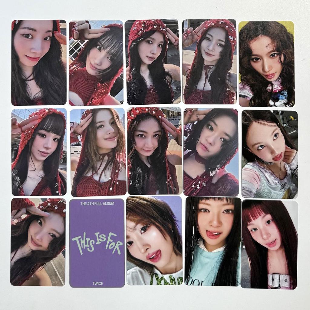 TWICE 'This Is For' Album Merchandise - Bonus & Enemy Photocards: SANA, MOMO