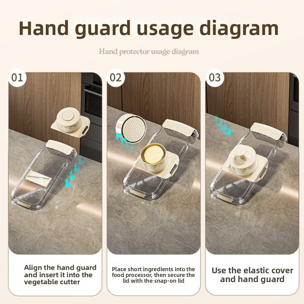 5 austauschbare Klingen Gemüse-Schneidwerkzeug Manuelle Bedienung Gemüseschneider Küchengebrauch