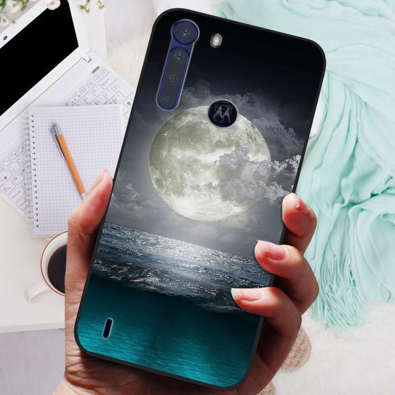 For Motorola One Fusion Case Black Bumper Soft Silicone Cover For Moto One Fusion Plus Phone Cases OneFusion Fusion+ Funda Shell