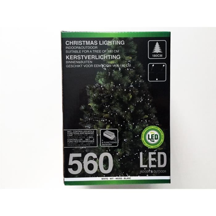 Guirlande Lumineuse - NO NAME - 560 LED - Blanc Froid - 1400cm - 8 Jeux De Lumière