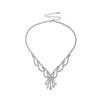 Elegant Diamond Choker & Jewelry Set for Women - 2024 European & American Wedding Accessories