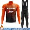 Sportkleding Set Wielertrui Heren Mannen Fietsen Maillot Winter Thermisch Fleece Herenbroek Retro Kleding Fiets Bib Sets