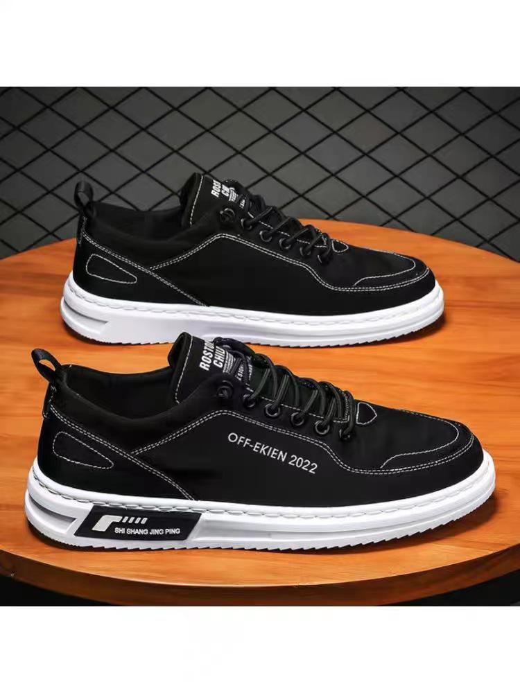 

Мужские низкие дышащие парусиновые кеды для скейтбординга - Осенняя коллекция 2023 Size 42 чёрный