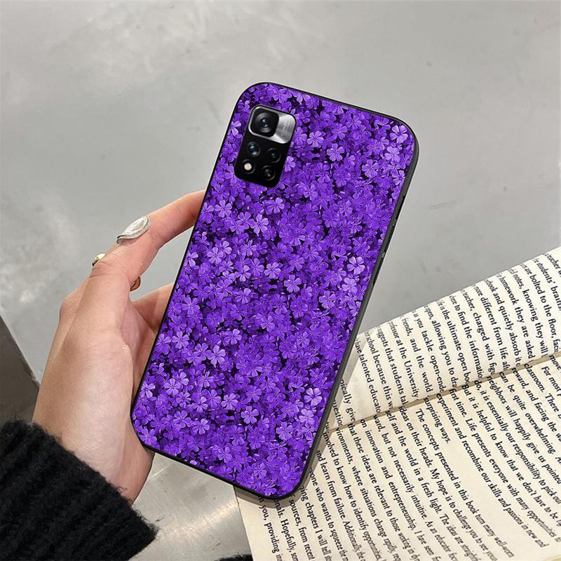 Phone Case For Xiaomi Redmi Note 13 12 11 10 Pro 12S 11S Redmi 13C 10 A1 A2 A3 Aesthetic Purple Case