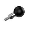 Mohists Ball Adapter M6 X Threaded Post Ball Mount Compatible with RAM Mounts B Size Portable Screw Ball Head for Rearview Black 1" 1.0mm 1" Bike,