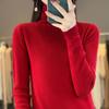 Women's Turtleneck Andy Fleece Sweater Long Sleeve Solid Knit Pullover Winter Inner Top
