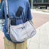 New Versatile Casual Lightweight Sports Style Shoulder Bag, Trendy Waterproof Nylon Cloth Bag, Large Capacity Dumpling Bag, Crossbody Bag