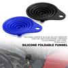 Motrcycle Engine Collapsible Silicone Liquid Funnel For Yamaha FZ1 FZ6 FAZER 600 700 FZS FAZER16 FZX700 FZ6S FZ6N