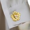 Pearl Flower Button Covers 2PCS Shirt Accessories Flower Shaped Decorative Pearl Cufflink for Dress Blouse Wedding Party Wear