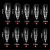 Crystal Square Nails Half Cover Soft False Nails Nail Tips for Nail Extensions 3D Aartificial Nail Tips Easy to Use