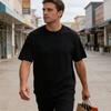 Unisex Plain Color T-Shirt Short Sleeve Crew Neck Cotton Summer Tee Loose Fit Casual T-shirt for Men Women Sports Street Wear