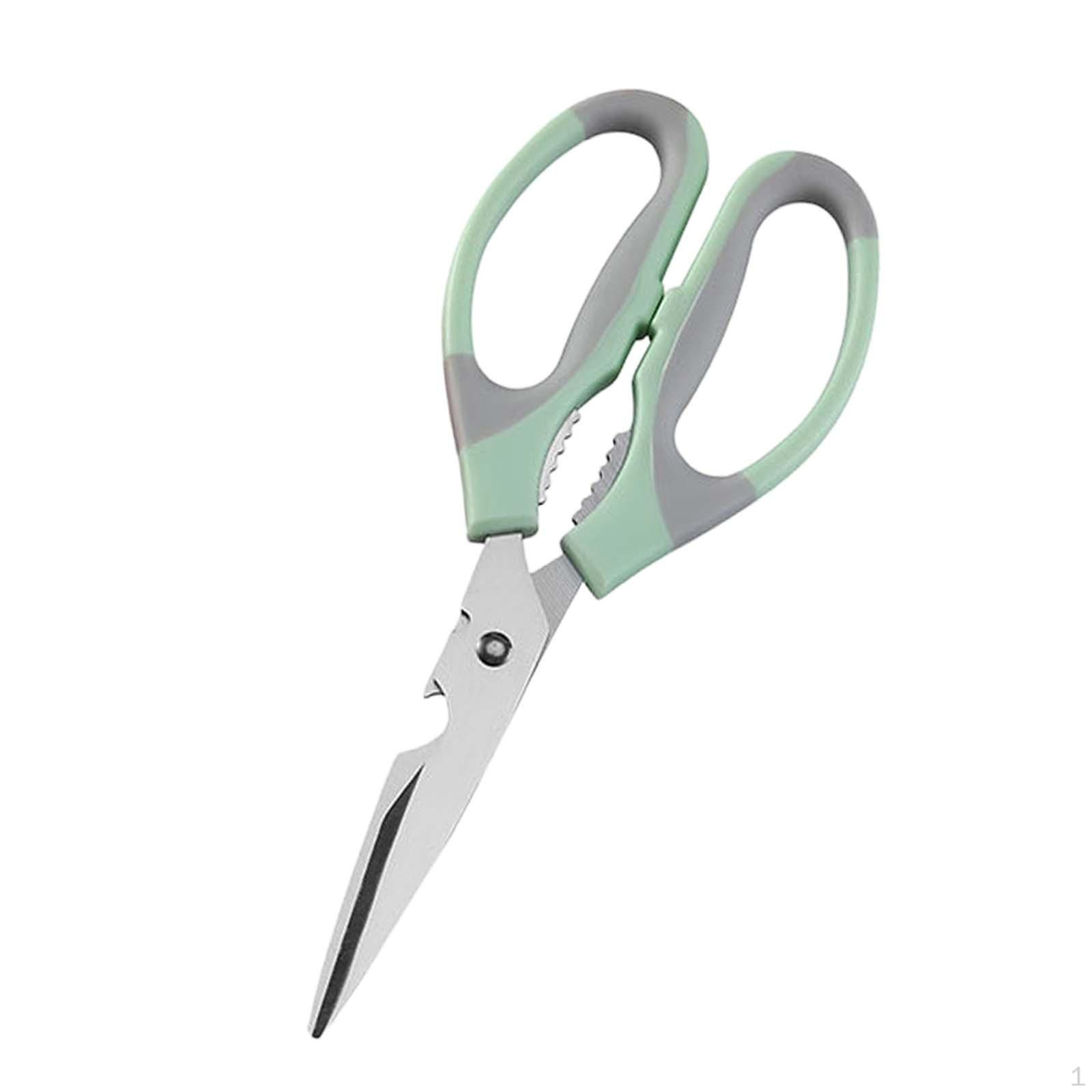 

Kitchen Scissors Barbecue Strong Non Slip Blade Sharp Meat Cooking for зелений