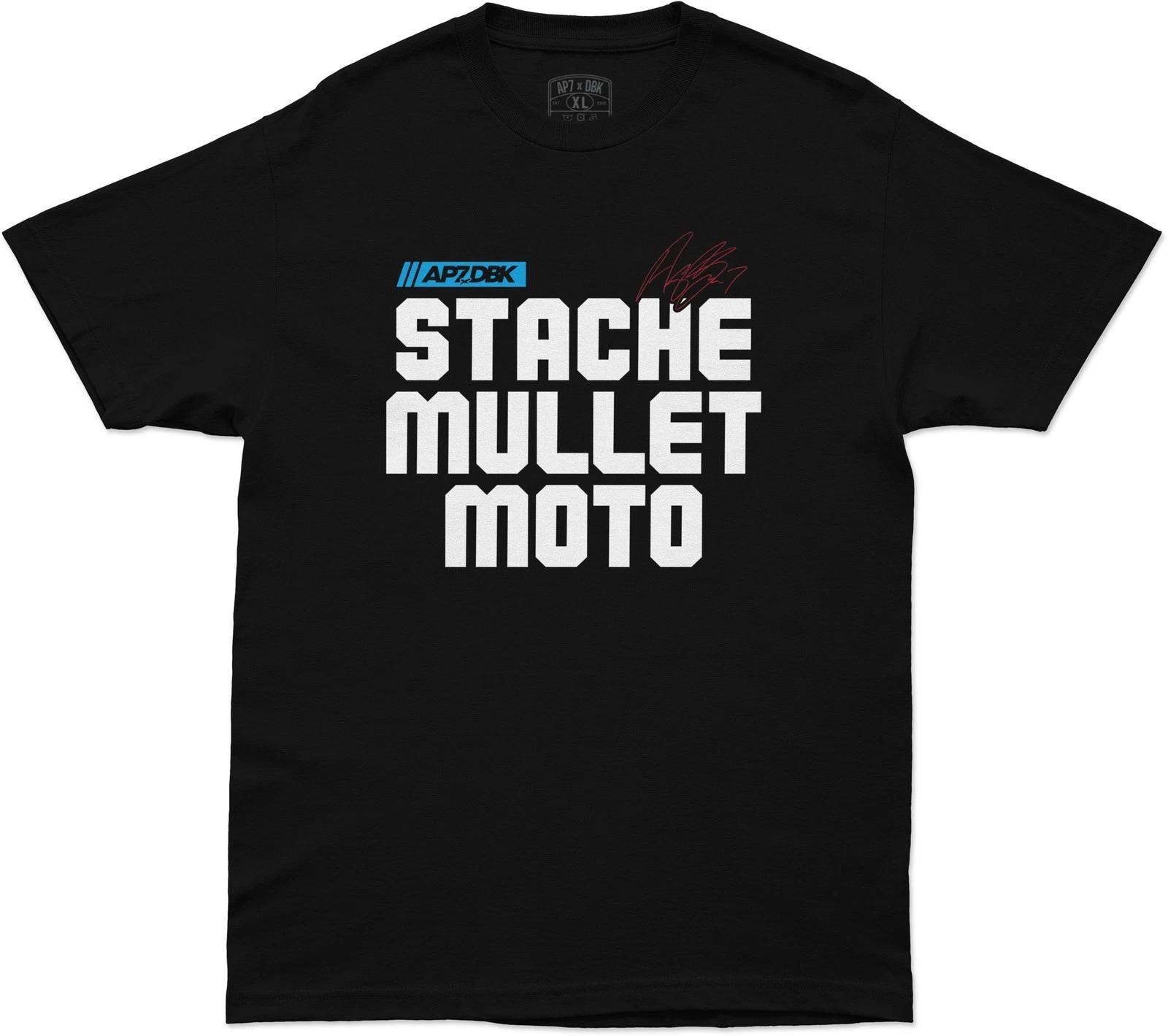 DBK Stache Mullet Мото Футболки XL