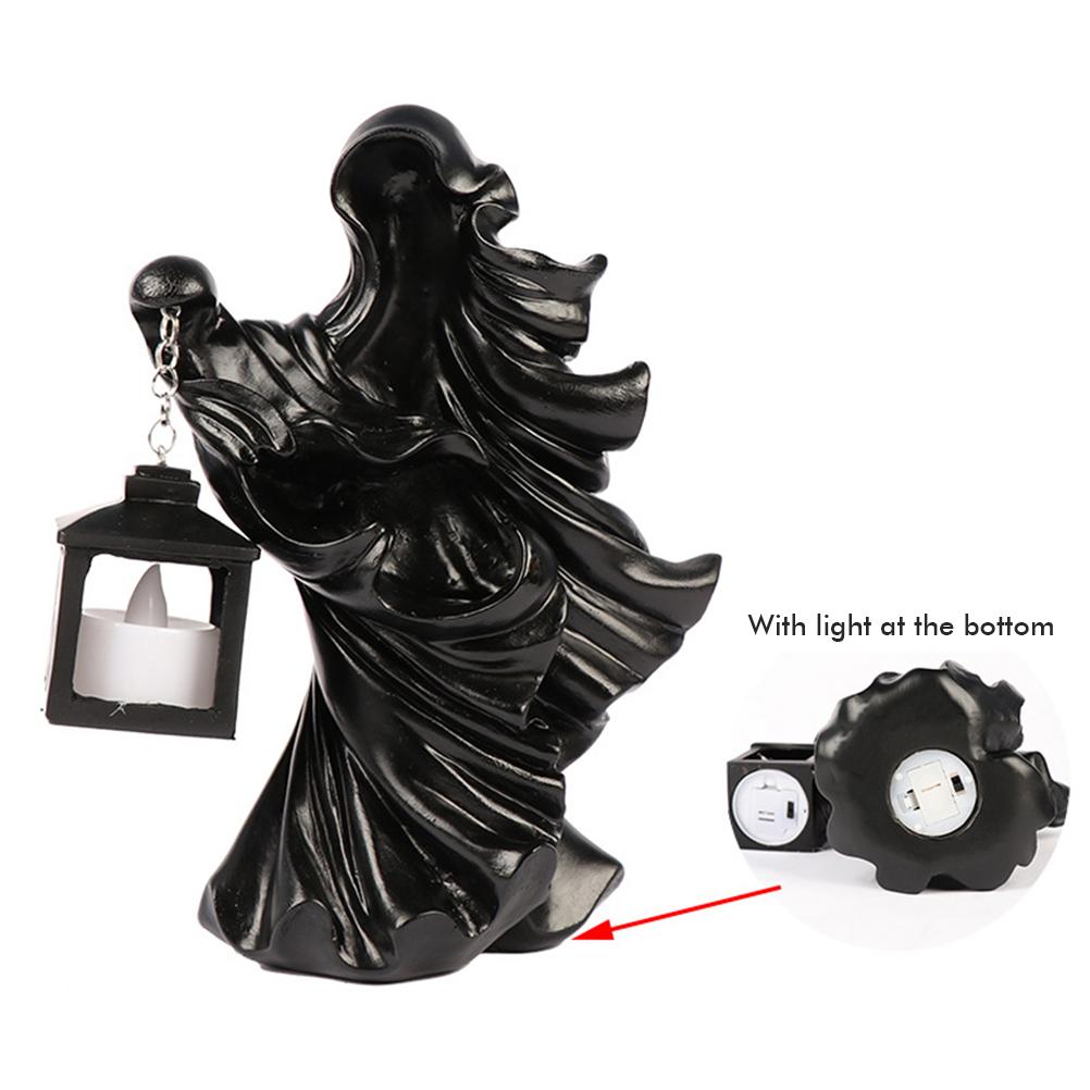 Żywiczny Duch z Latarnią Żywiczny Duch Piekielny Posłaniec Rzeźba Halloween Ogród Podwórko