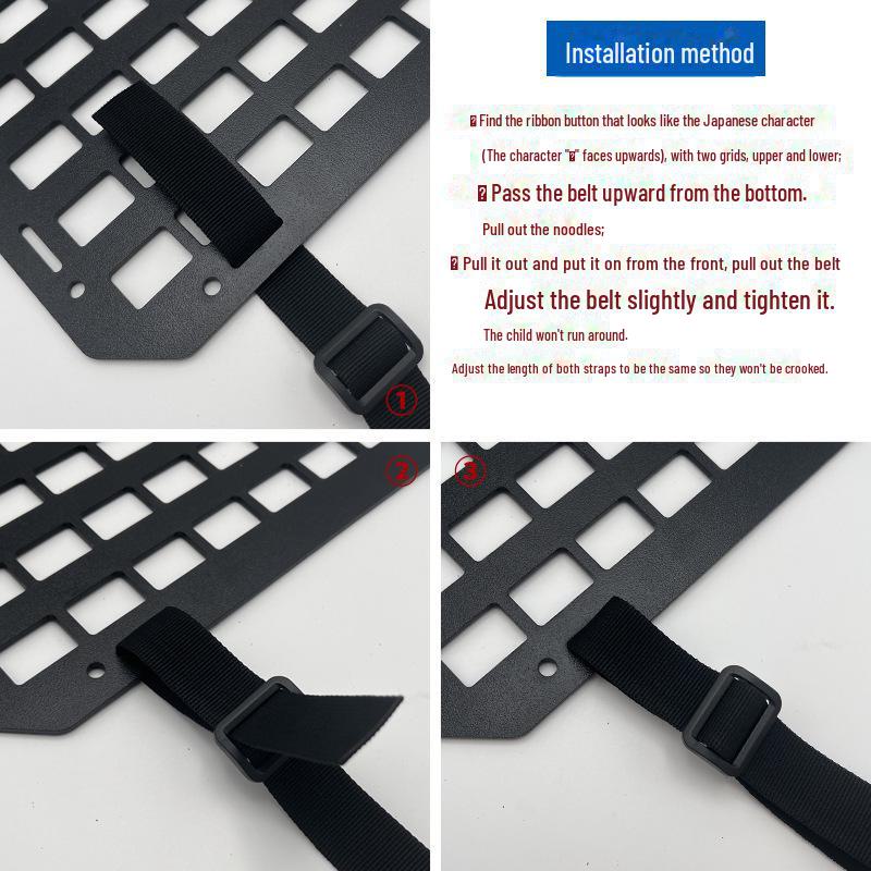 Off-Road Vehicle Car Seat Molle Storage Organizer