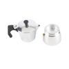 Kaffeekocher für den Herd Kaffeekessel Topf Aluminium Achteckige Form für Starkes Aroma 150ml
