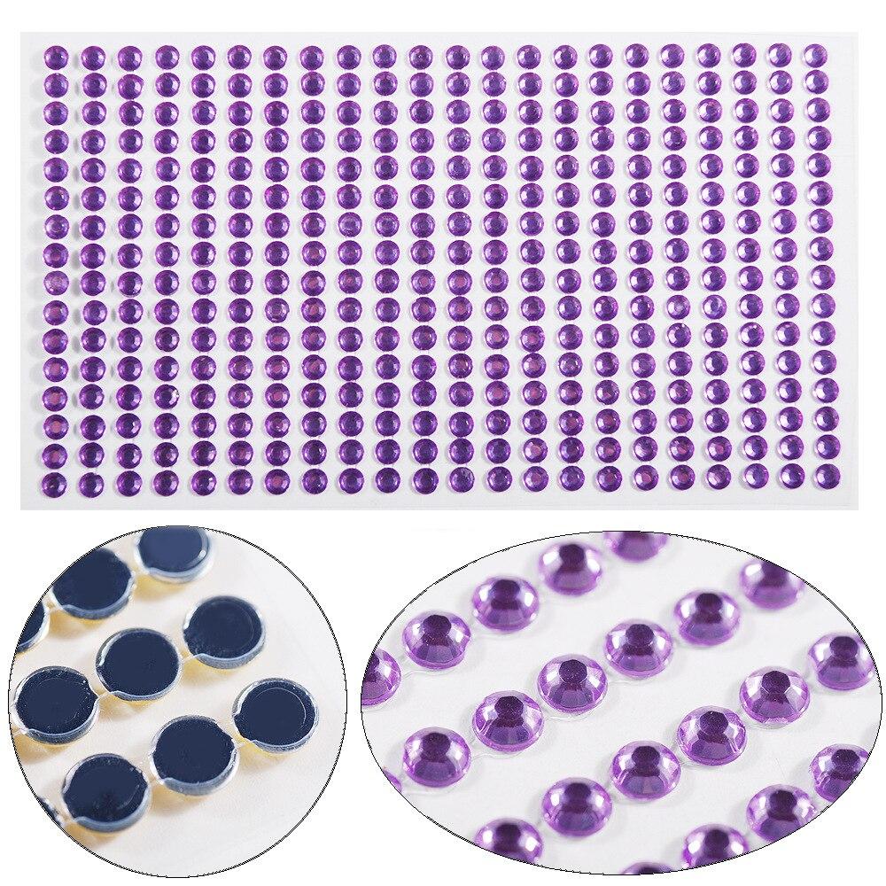 3-6mm Electric syllable face stickers eyebrows face stickers diamond nail art pearl stickers masquerade face decoration diamonds