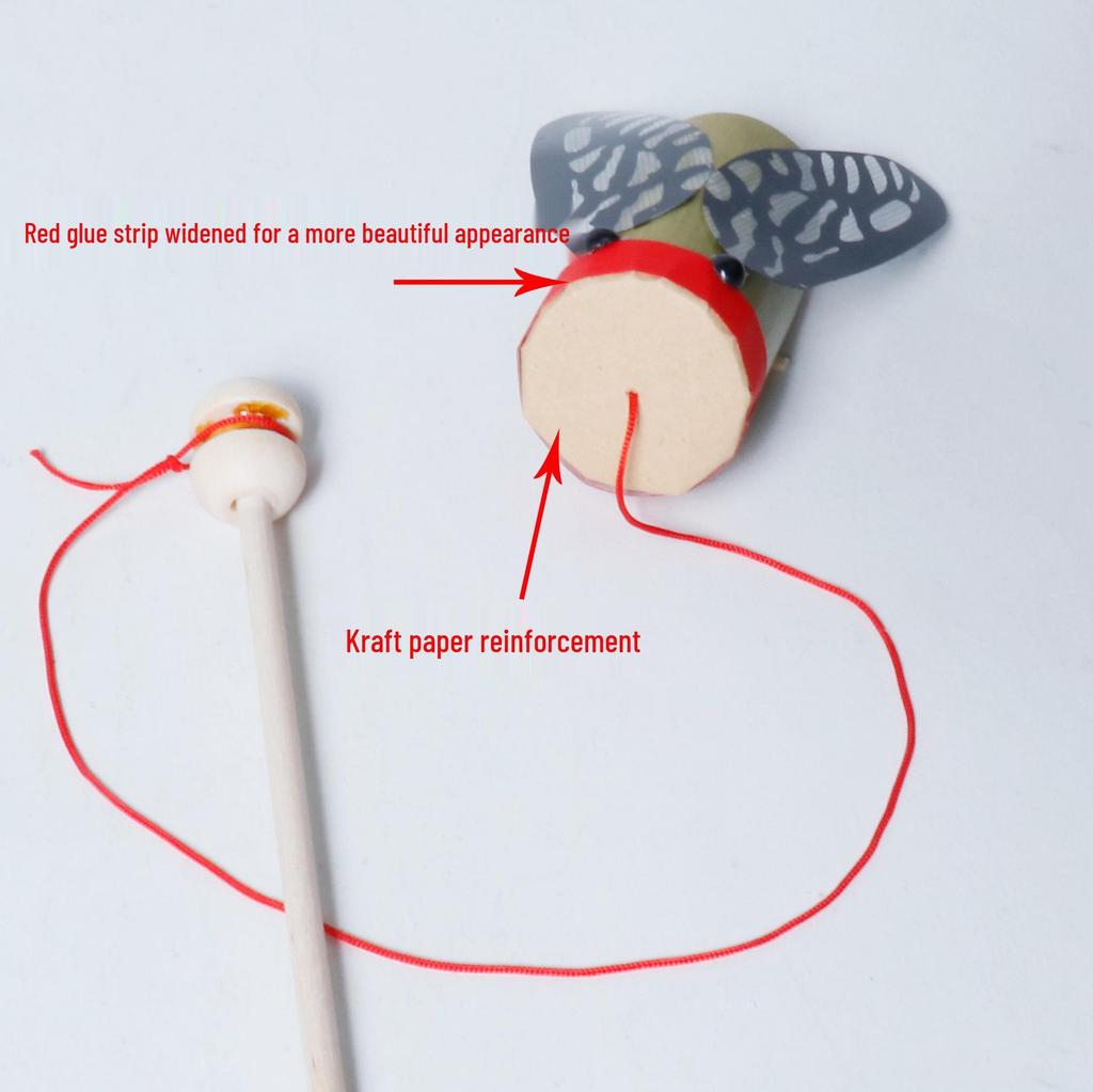 Bamboo Cicada Children's DIY Dragonfly & Rattle Toy Materials