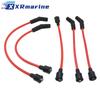 Spark Plug Wire Set 84-813720A5 For Mercruiser 110 120 140 3.0LX 84-816761Q5 816761A5 43376A5 Sierra 18-8800-1 Mallory 9-28020