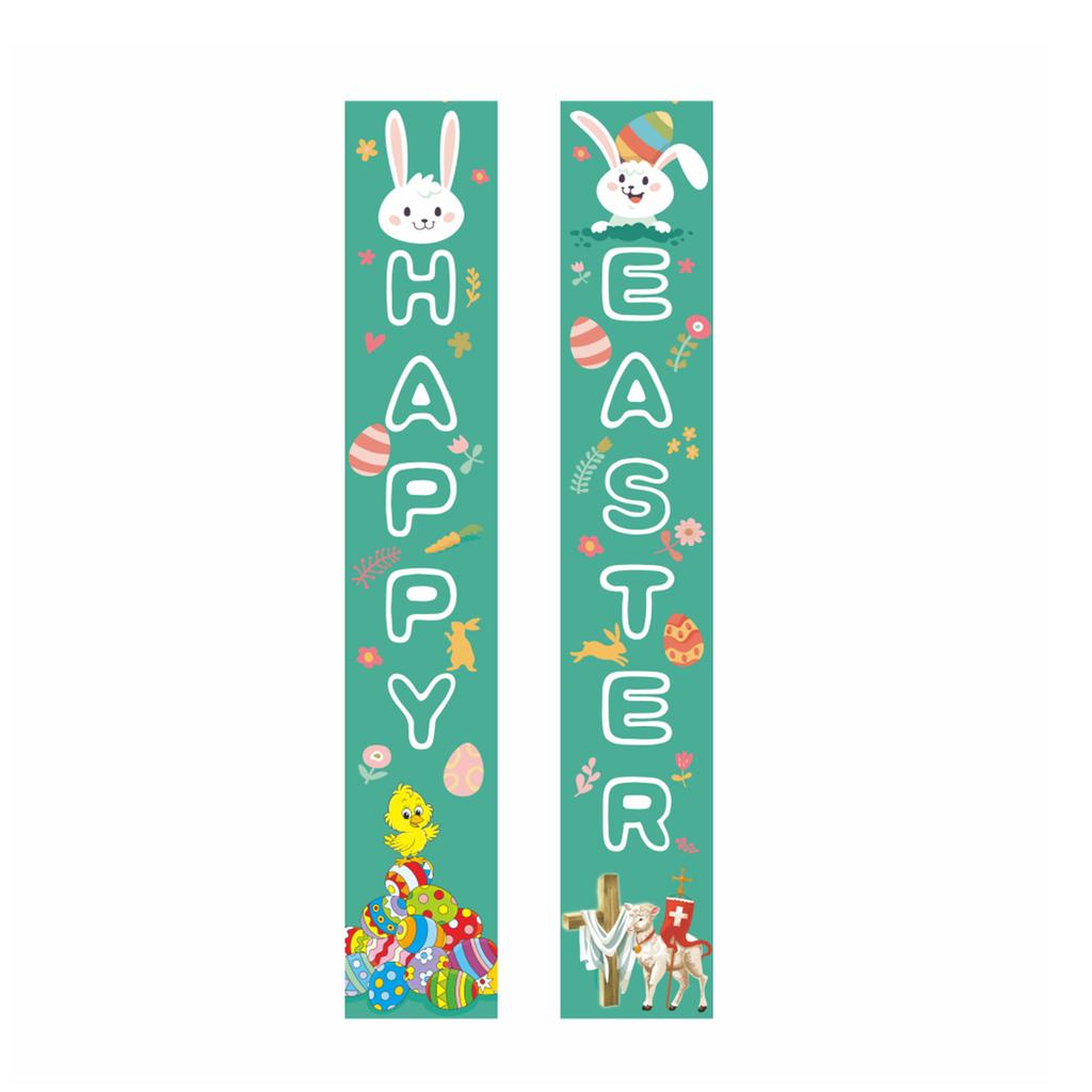 180 * 30Cm Easter Family Party Festival Atmosphere Arrangement Flag Polyester Cloth Couplet Customization