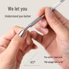 Dual-Headed Stainless Steel Cuticle Remover and Nail Repair Tool