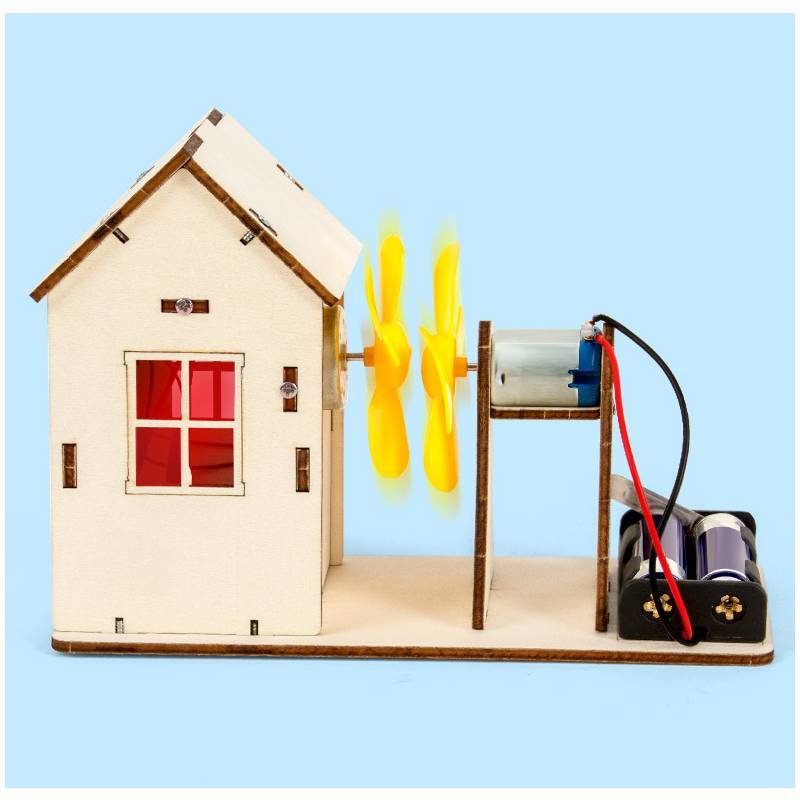 Kids Wind Power Science Kit With Diy Electric Generator For Classroom And Home Learning