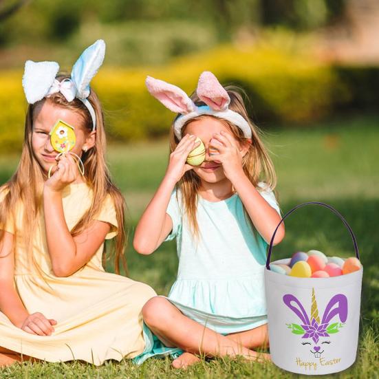 Osterhasenkorb mit Griff Große Kapazität Stark belastbar Mehrzweck Osterei