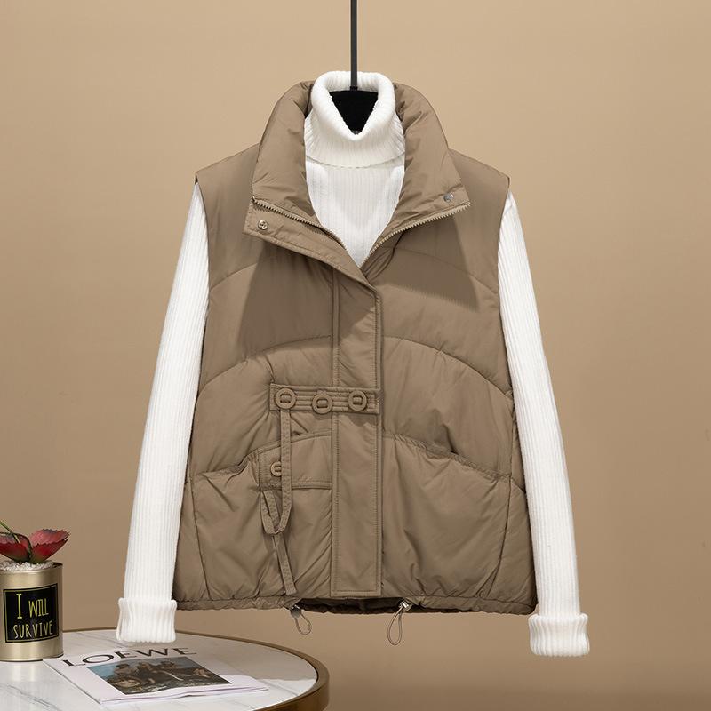 The Real Shot Is a New Down Cotton Vest, Shawl, Vest, Jacket, and Vest for Women.