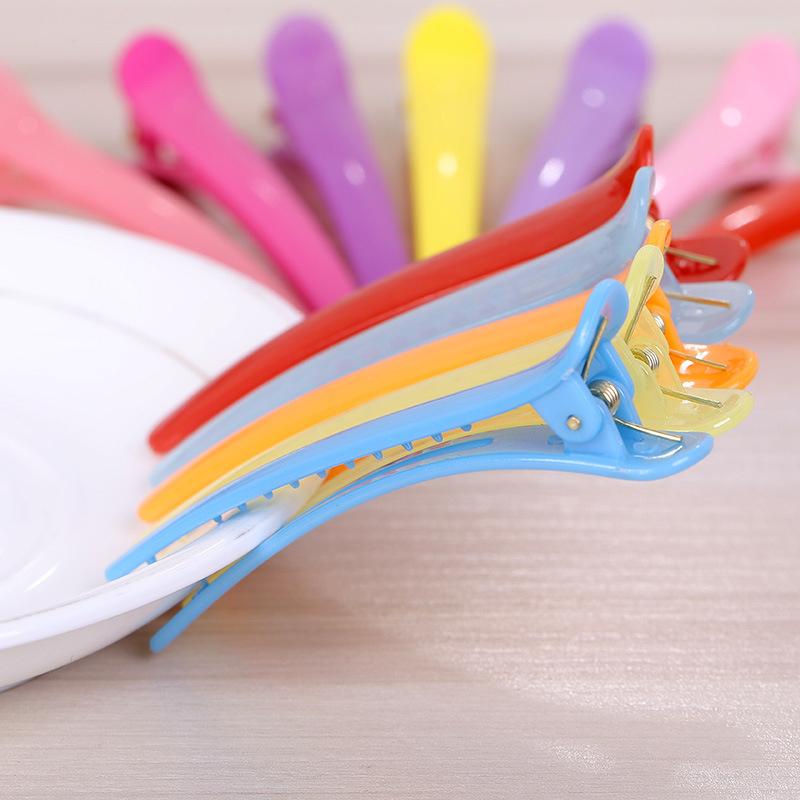 20Pcs Candy Colors Duckbill Clip Professional Hairdressing Salon Hairpins Plastic Diy Hair Care Hair Clamps Styling Tools