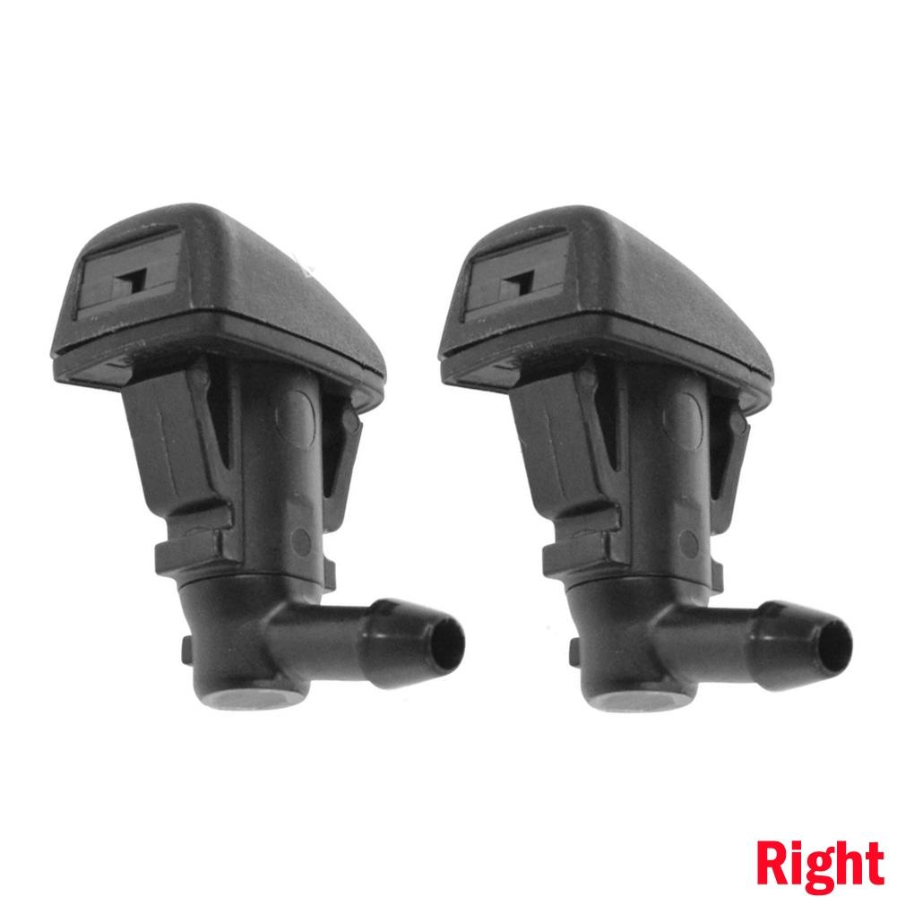 Water Jet Nozzle Washer Nozzle Car 2pcs 95226510 ABS Plastic Black