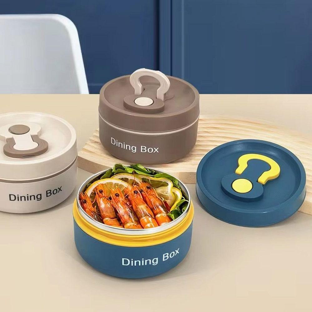 350ml/650ml Soup Bowl Stainless Steel Dining Box Storage Container Thermal Lunch Box  School Picnic