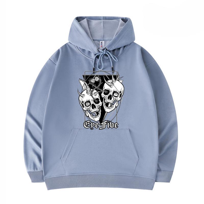 

Мужские толстовки с принтом Eye Five, забавные толстовки в стиле Харадзюку из саржи с имитацией хлопка