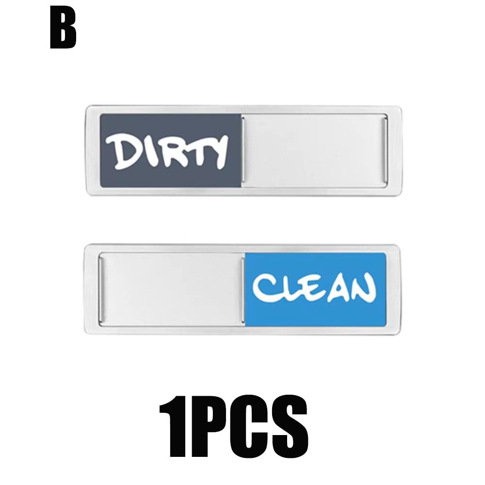 Dishwasher Magnet Clean Dirty Sign Magnetic Indicator Sign Adhesive-Friendly Clean Dirty Magnet Sliding Dirt Symbol Tools
