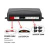 New LED Parking Sensor System Backlight Parktronic Monitor Display Kit Backup Detector Assistant 4 Probes