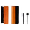 Velvet AntiStatic Cleaning Brush with Ergonomic Wood Handle for Better Sound Quality Needle Cleaning Brush