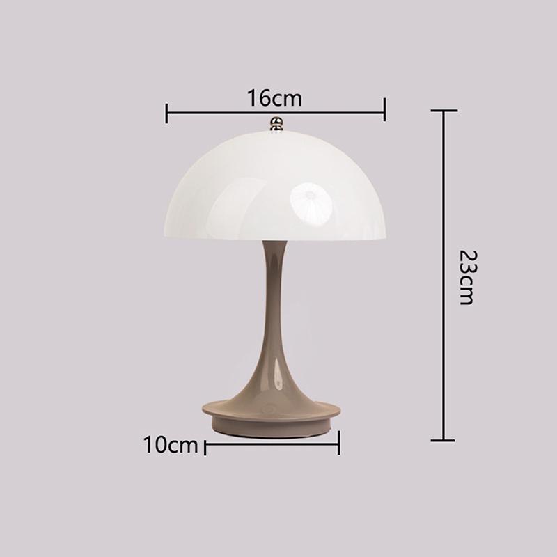 

Светодиодный грибовидный небольшой настольный светильник портативный USB зарядка диммируемый сенсорный ночник спальня прикроватная лампа украшение серый