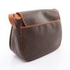 Used CELINE Macadam Shoulder Bag PVC Coated Canvas Leather Brown Used Women