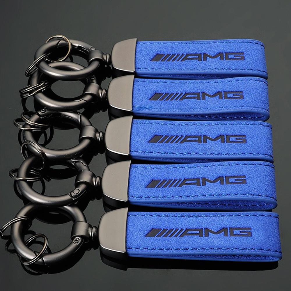 Car Sticker New Car Keychain Leather Keyring Creative Key Chain For Mercedes Benz AMG SL W206 W204 W205 W212 W213 W221 W222 W223