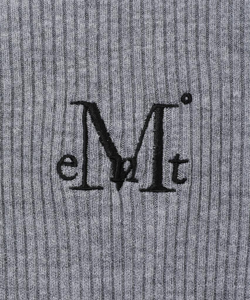 Mucent Arimo Round Neck Crop Ribbed Knit (3 Colors)