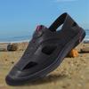 Hollow Men's Sandals Summer New Men's Shoes Breathable Thick-soled Soft-soled Light Casual Going Out Hole Shoes Driving Shoes