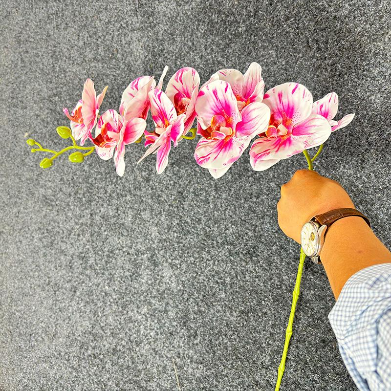 One Artificial Phalaenopsis Flower Branch 3D Print Real Touch Orchid Plant for Wedding Party Home Floral Decoration