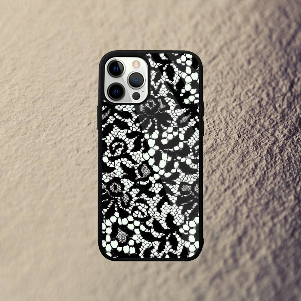 

Винтажный кружевной чехол для телефона Для iPhone 17,16,15,14,13,12,11,Pro,Max,Plus,Mini,SE4,E Магнитный Magsafe Беспроводная зарядка iPhone12mini