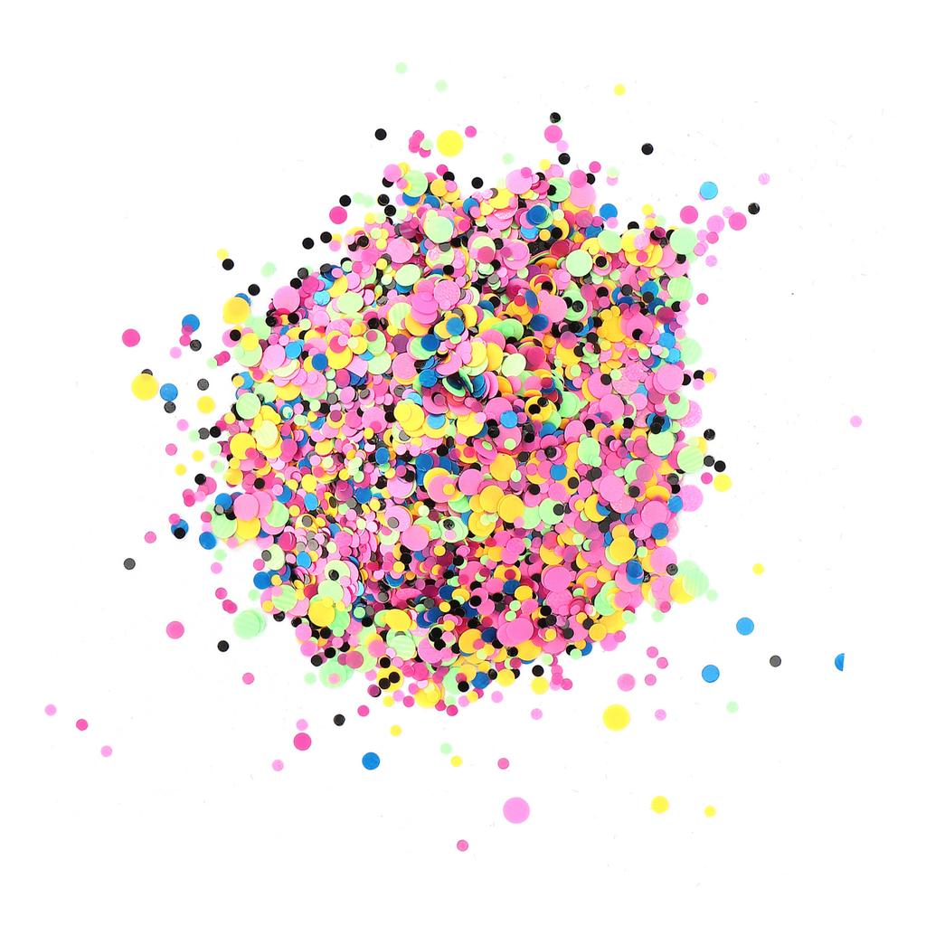 Circle Shape Chunky Glitter Cosmetic Nail Art Flakes Festival Crafts Sequins 50g