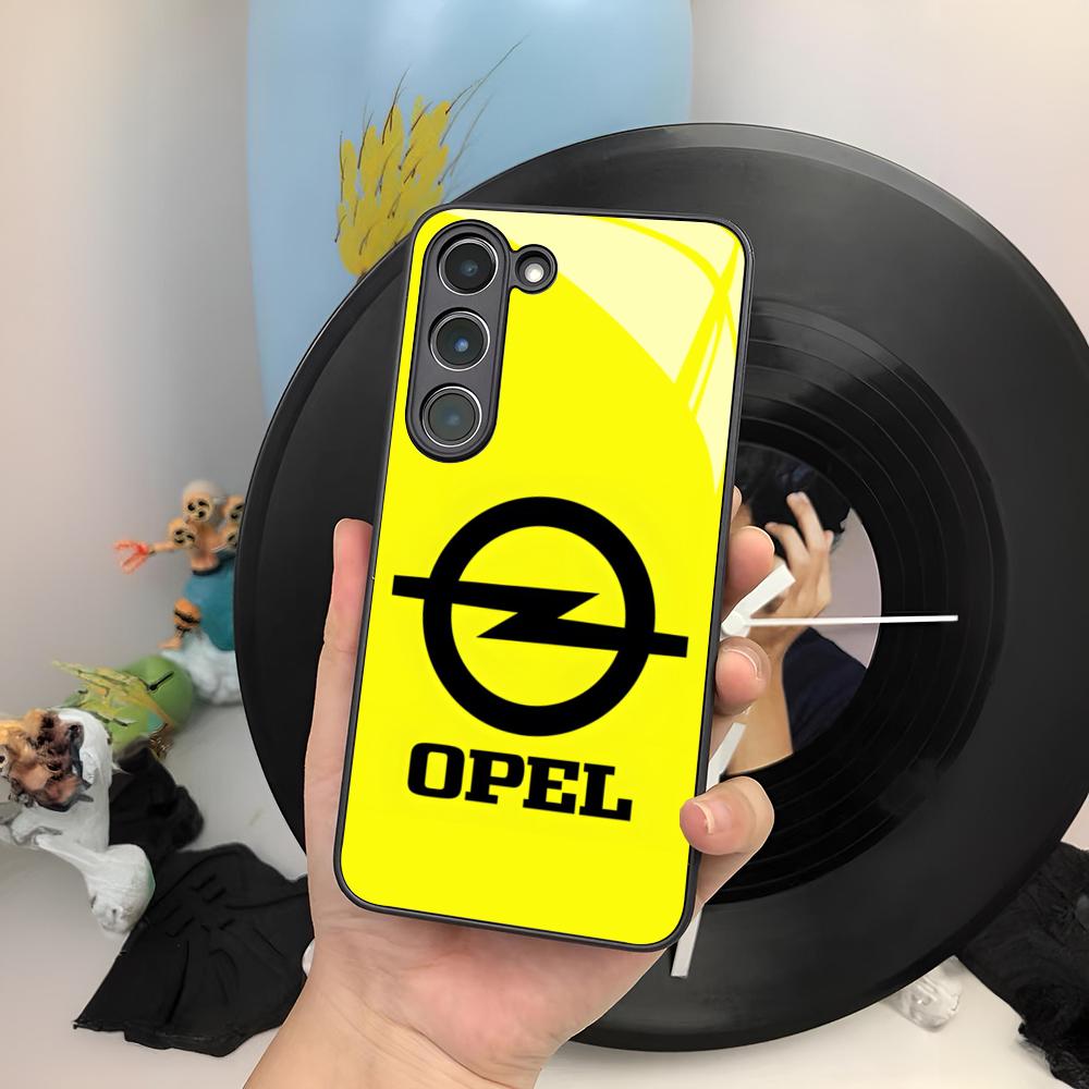 Cool O-Opel Car Phone Case For Samsung Galaxy S25 S24 S23 S22 S20 S21 Note20 Ultra Plus Fe Colored Silver Cover mab056